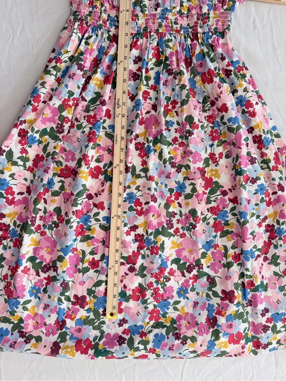 J Crew Regenerative Floral Smocked Max Dress size M